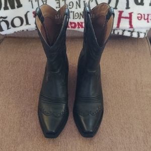 Ariat Women Dixie Cowboy Boots Black Deertan 8.5 B